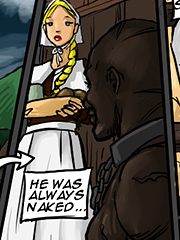 At the huge monster - Happy thanks giving yall by Illustrated interracial