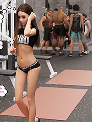 This is supposed to be a private photoshoot - Natasha gym 2 by Dark Lord